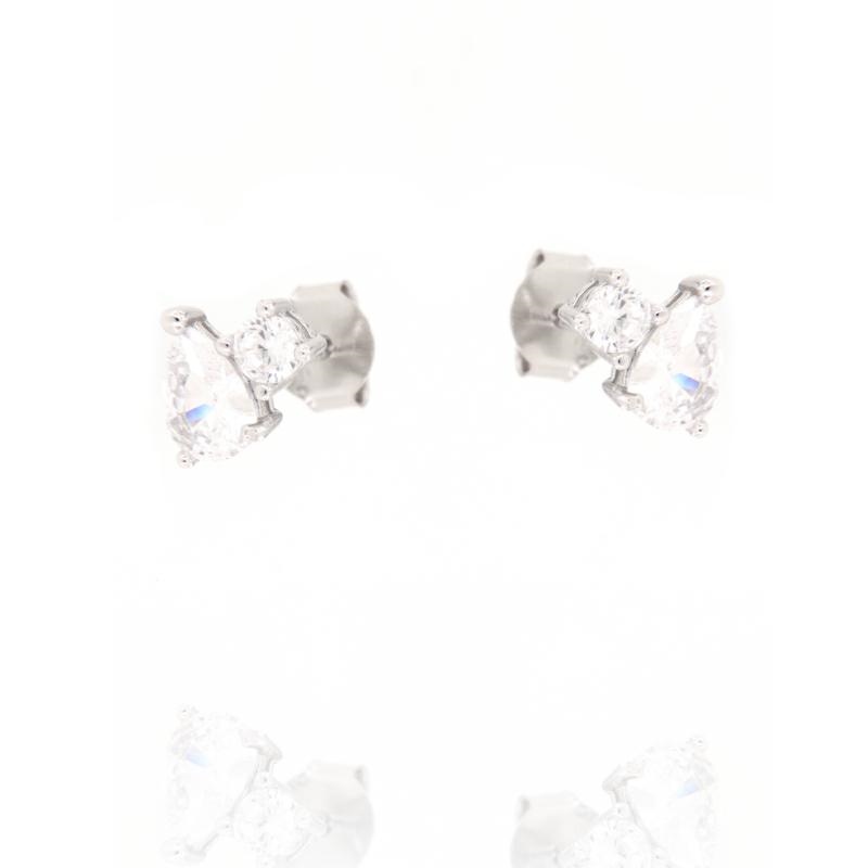 ORECCHINO ARGENTO ZIRCONE 3PZ
