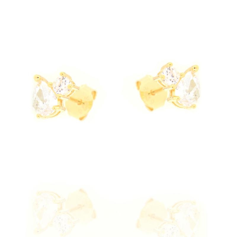 ORECCHINO ARGENTO ZIRCONE 3PZ
