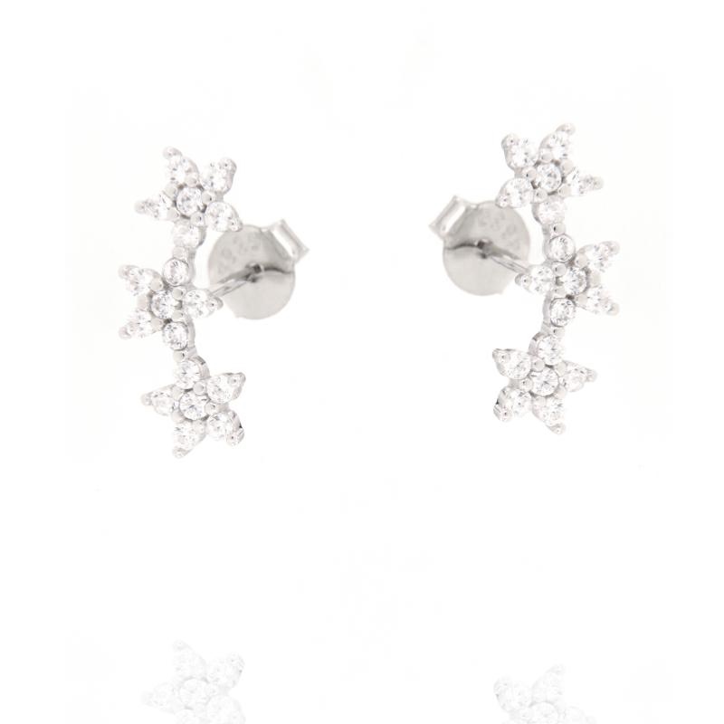 ORECCHINO ARGENTO ZIRCONE 3PZ