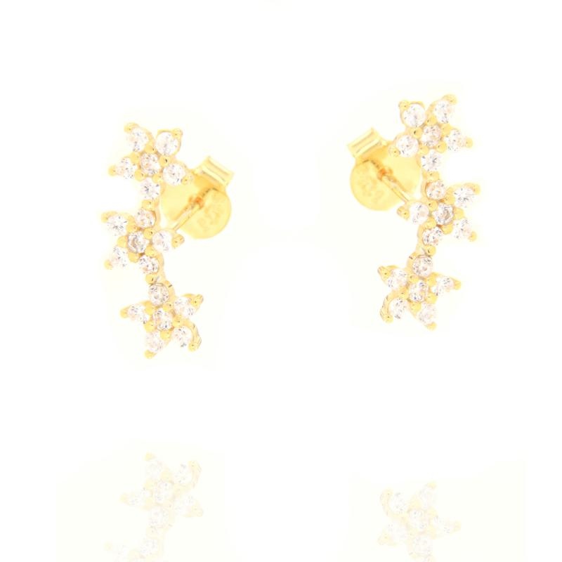ORECCHINO ARGENTO ZIRCONE 3PZ