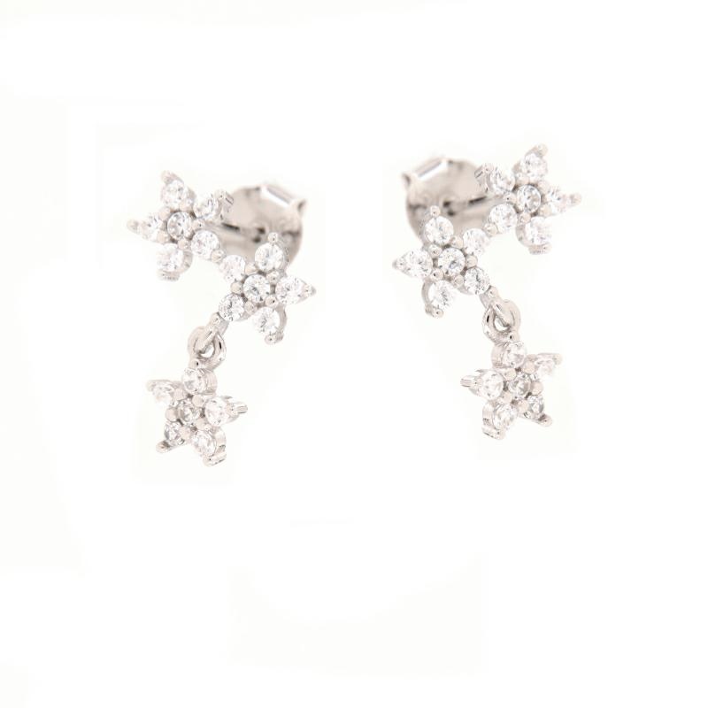 ORECCHINO ARGENTO ZIRCONE 3PZ