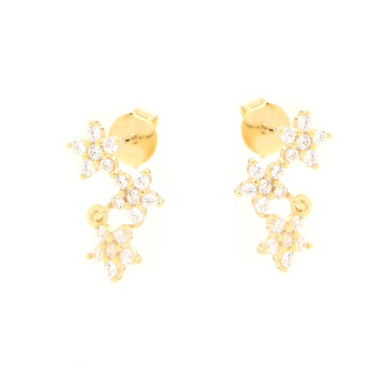 ORECCHINO ARGENTO ZIRCONE 3PZ