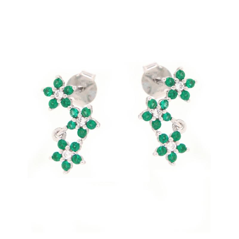 ORECCHINO ARGENTO ZIRCONE 3PZ