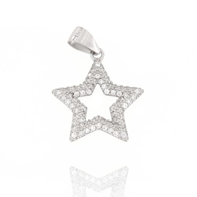 CIONDOLO ARGENTO ZIRCONE