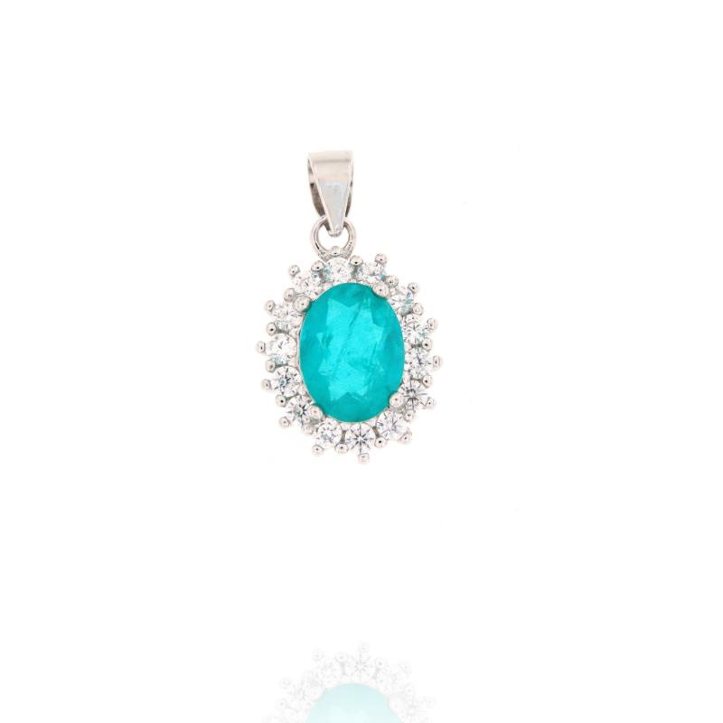 CIONDOLO ARGENTO ZIRCONE