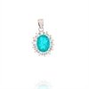 CIONDOLO ARGENTO ZIRCONE