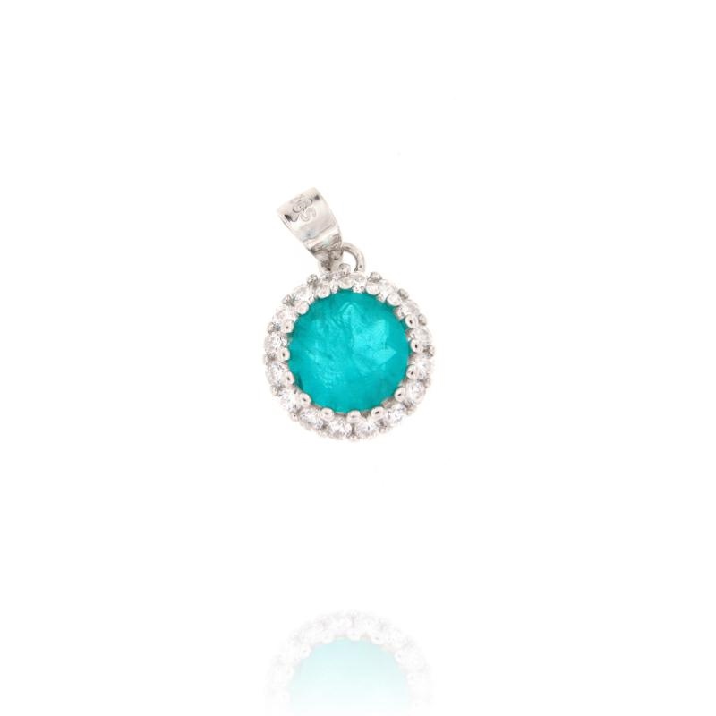CIONDOLO ARGENTO ZIRCONE