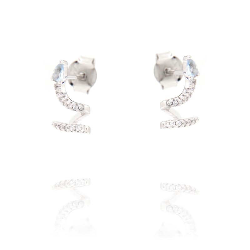 ORECCHINO ARGENTO ZIRCONE 3PZ