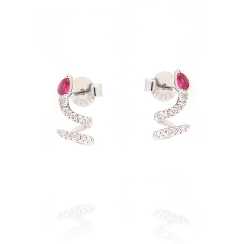ORECCHINO ARGENTO ZIRCONE 3PZ