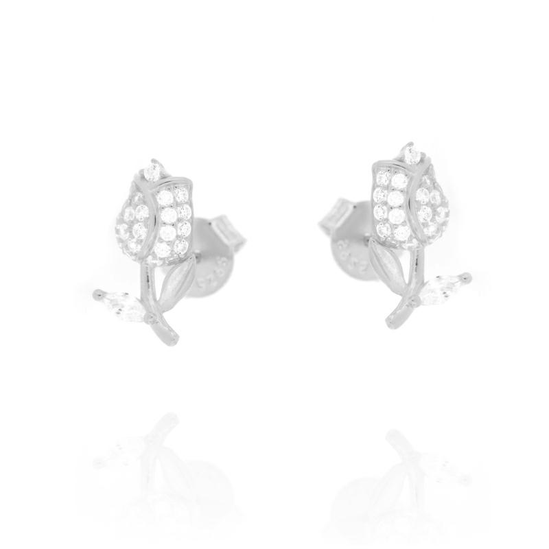 ORECCHINO ARGENTO ZIRCONE 3PZ