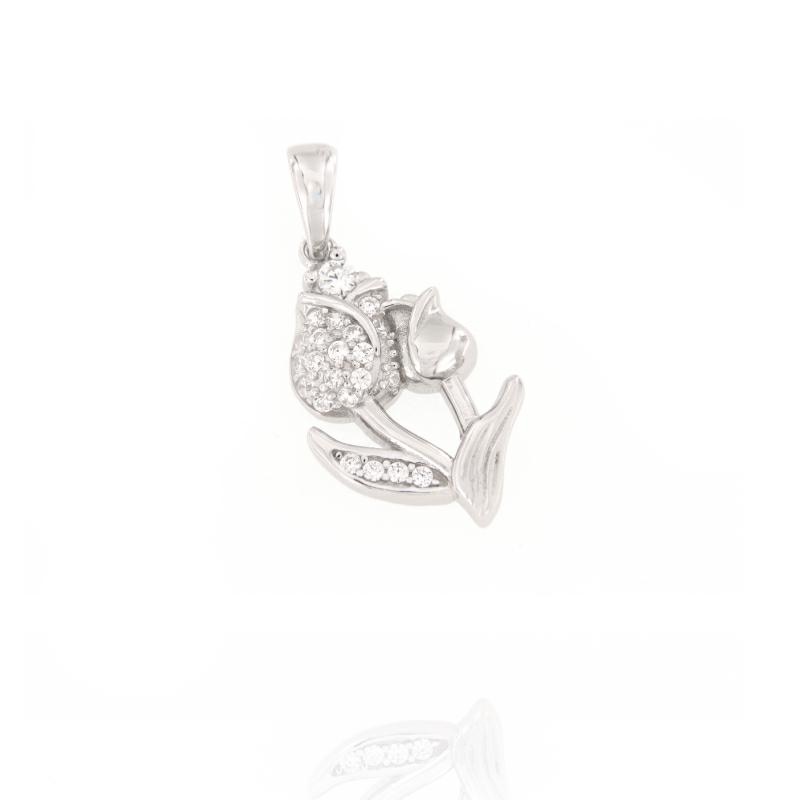 CIONDOLO ARGENTO ZIRCONE