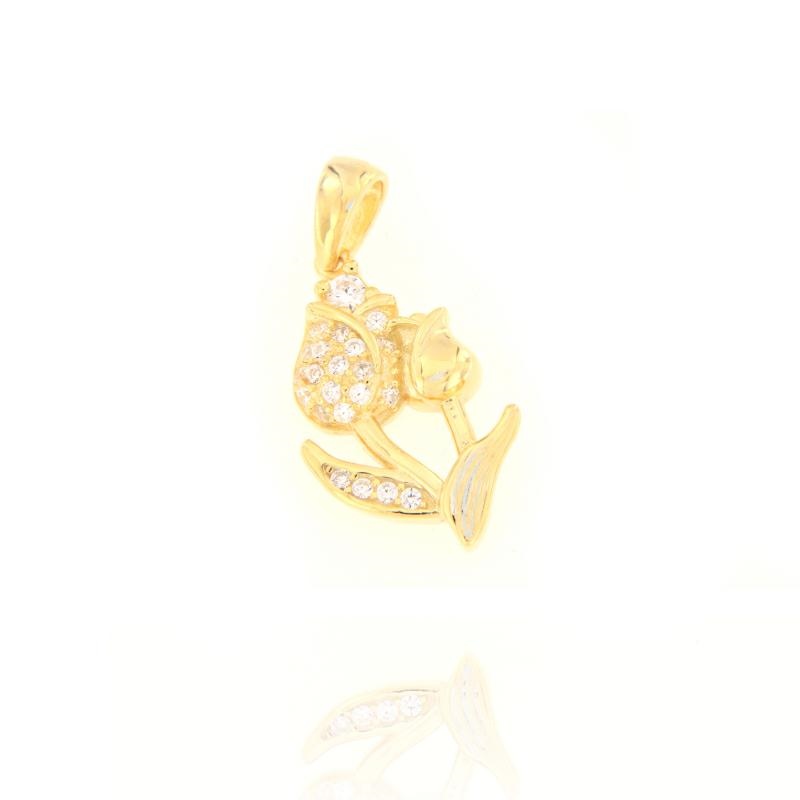 CIONDOLO ARGENTO ZIRCONE