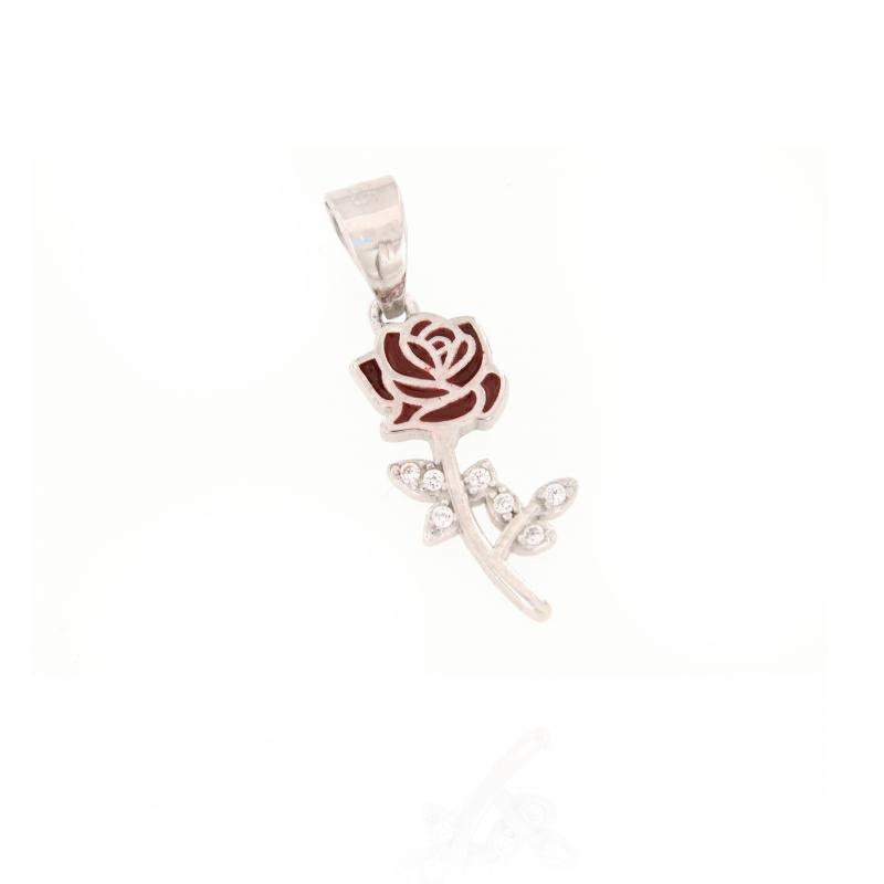 CIONDOLO ARGENTO ZIRCONE