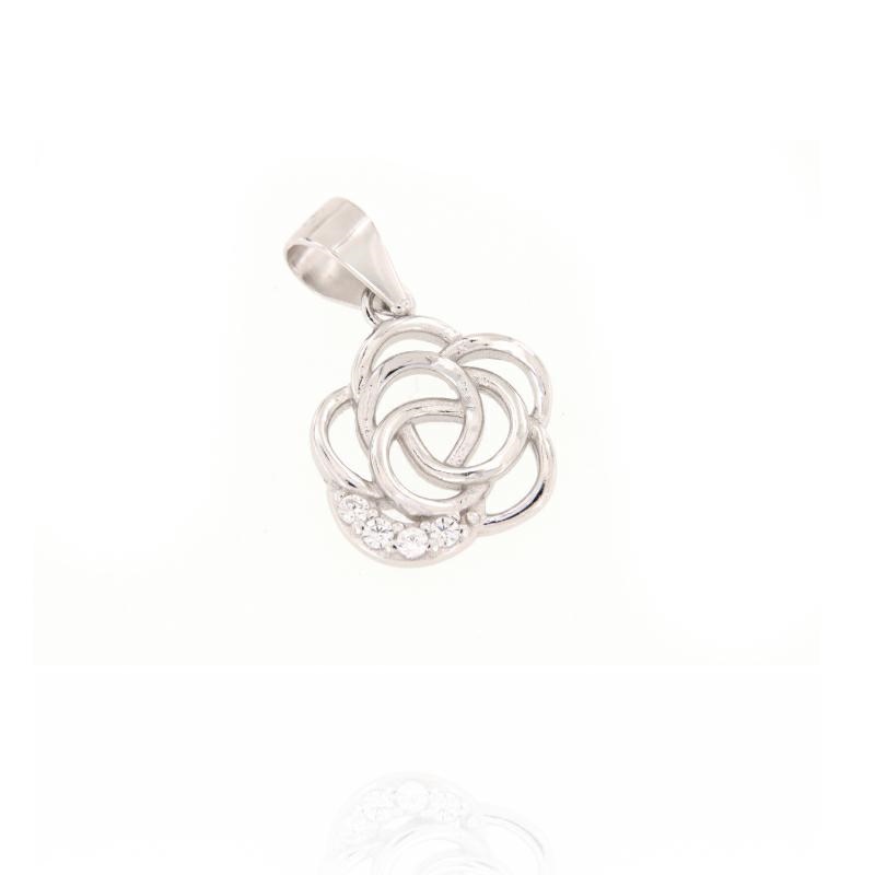 CIONDOLO ARGENTO ZIRCONE