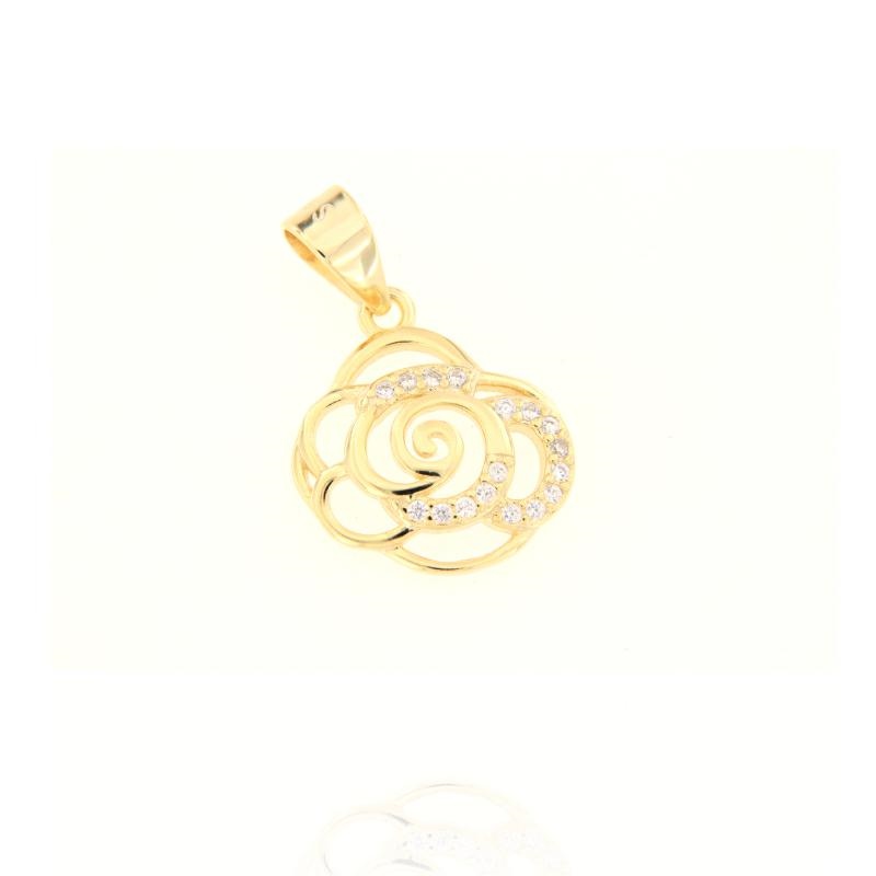 CIONDOLO ARGENTO ZIRCONE