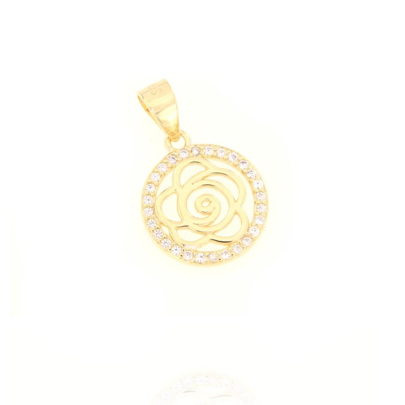 CIONDOLO ARGENTO ZIRCONE