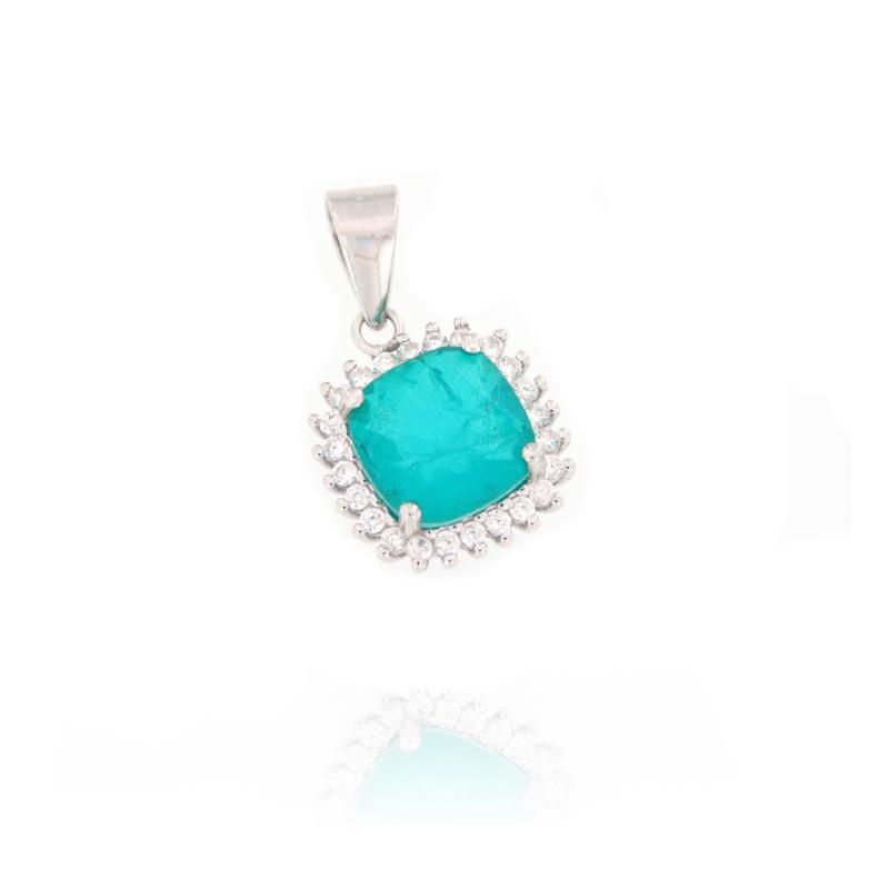 CIONDOLO ARGENTO ZIRCONE