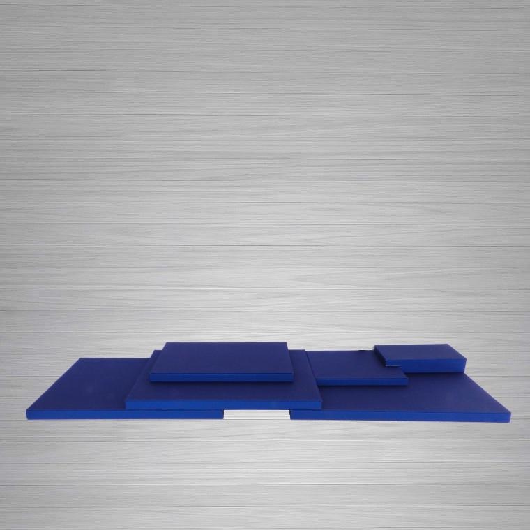 ESPOSITORE PELLE BLU BASE