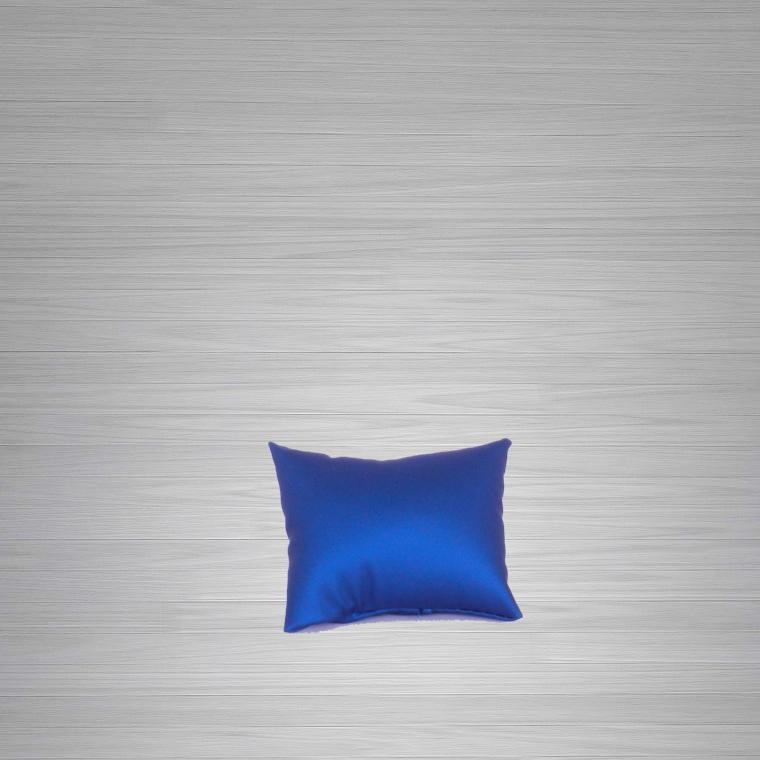 CUSCINO PELLE BLU