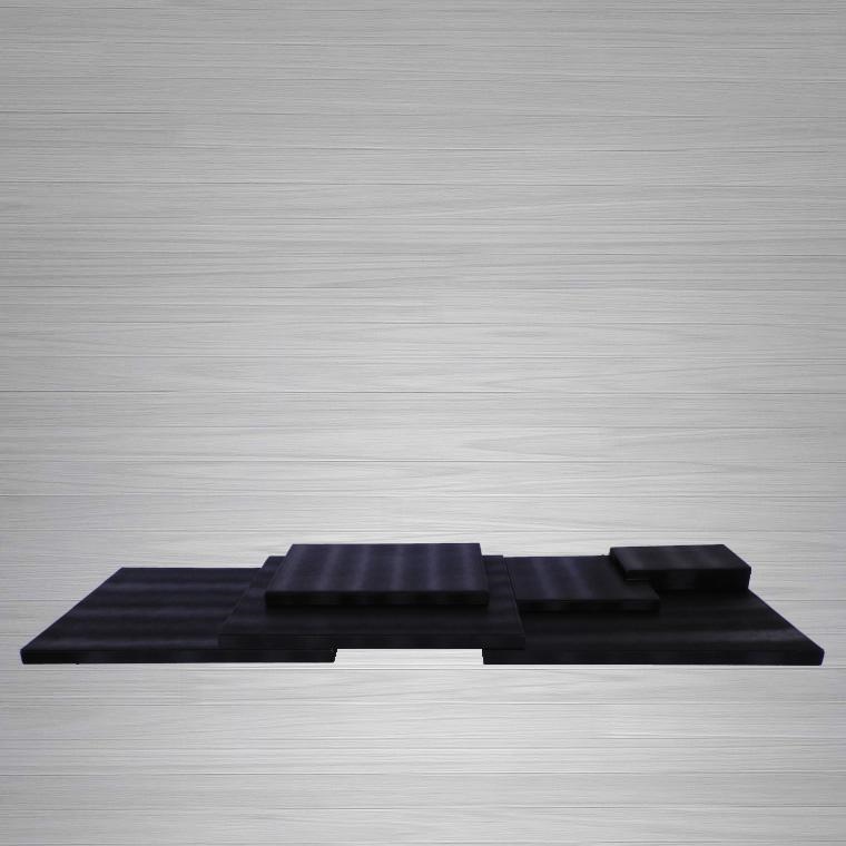 ESPOSITORE PELLE NERA BASE