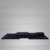 ESPOSITORE PELLE NERA BASE