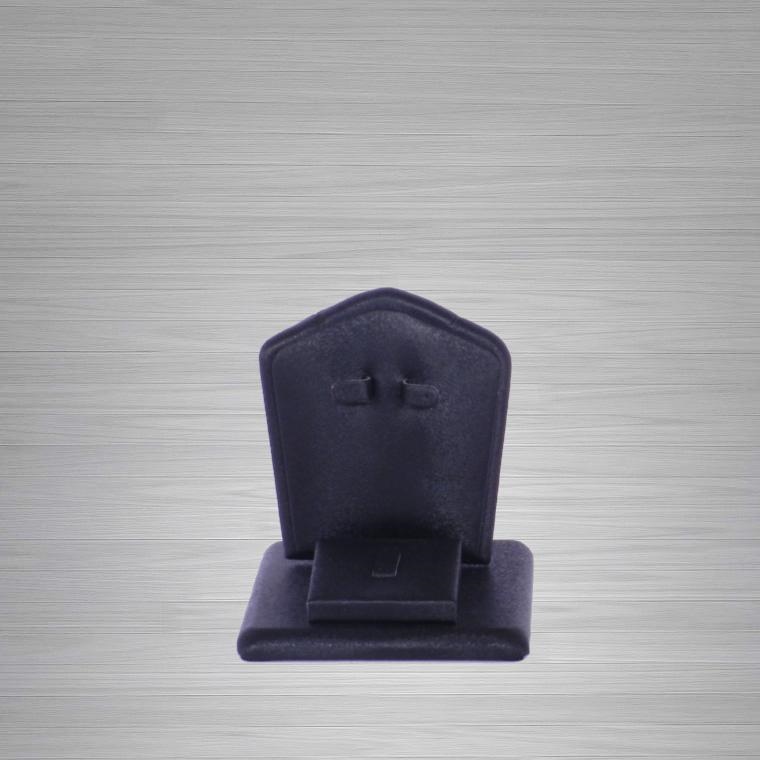 ESPOSITORE PELLE NERA PARURE