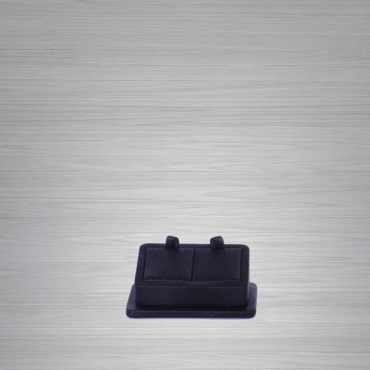 ESPOSITORE PELLE NERA PARURE