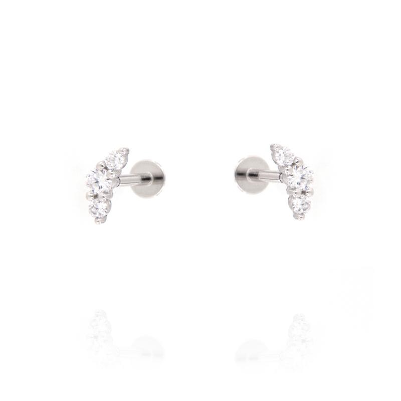 PIERCING ARGENTO ZIRCONE 3PZ