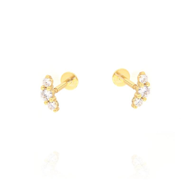 PIERCING ARGENTO ZIRCONE 3PZ