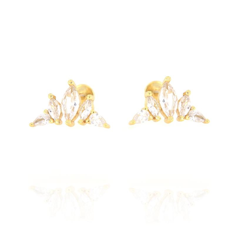 PIERCING ARGENTO ZIRCONE 3PZ