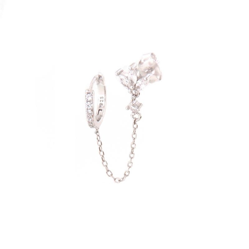 MONO ORECCHINO ARGENTO ZIRCONE 2PZ