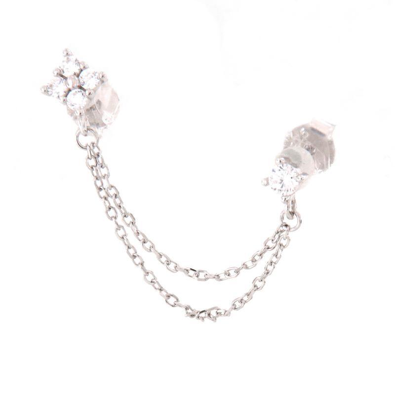 MONO ORECCHINO ARGENTO ZIRCONE 2PZ