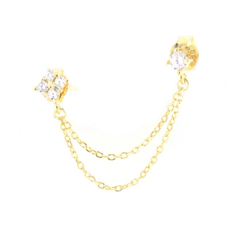 MONO ORECCHINO ARGENTO ZIRCONE 2PZ