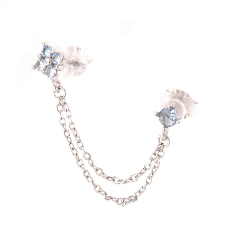 MONO ORECCHINO ARGENTO ZIRCONE 2PZ