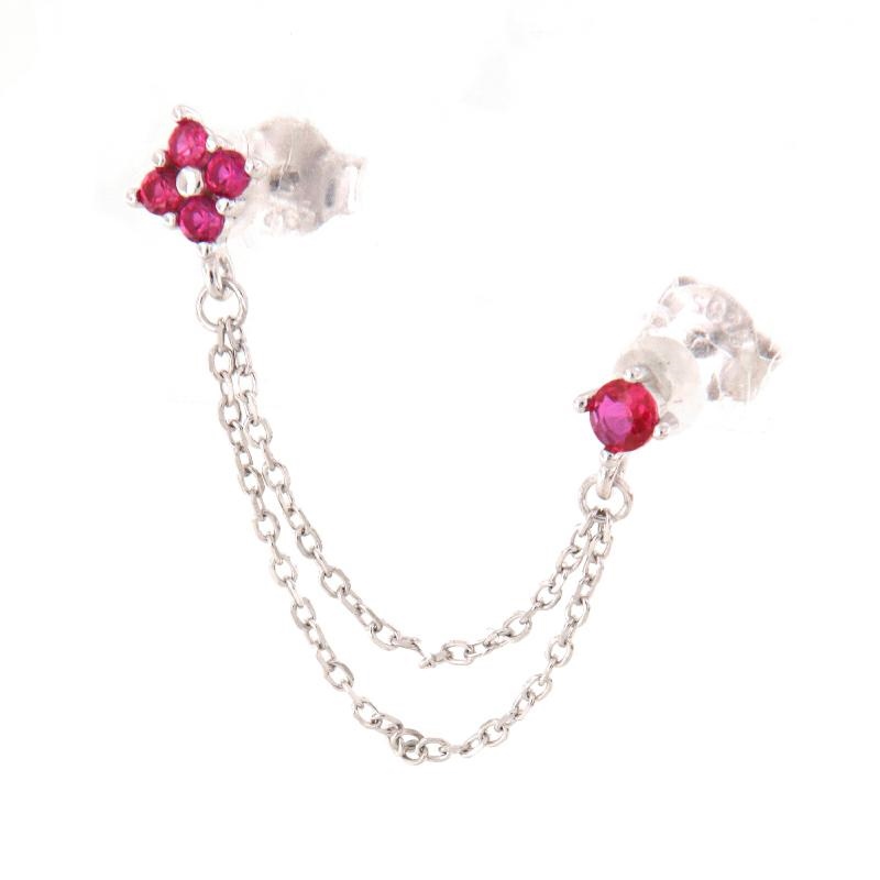 MONO ORECCHINO ARGENTO ZIRCONE 2PZ