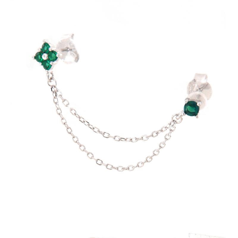 MONO ORECCHINO ARGENTO ZIRCONE 2PZ