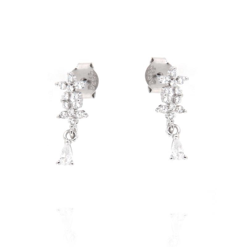 ORECCHINO ARGENTO ZIRCONE 3PZ