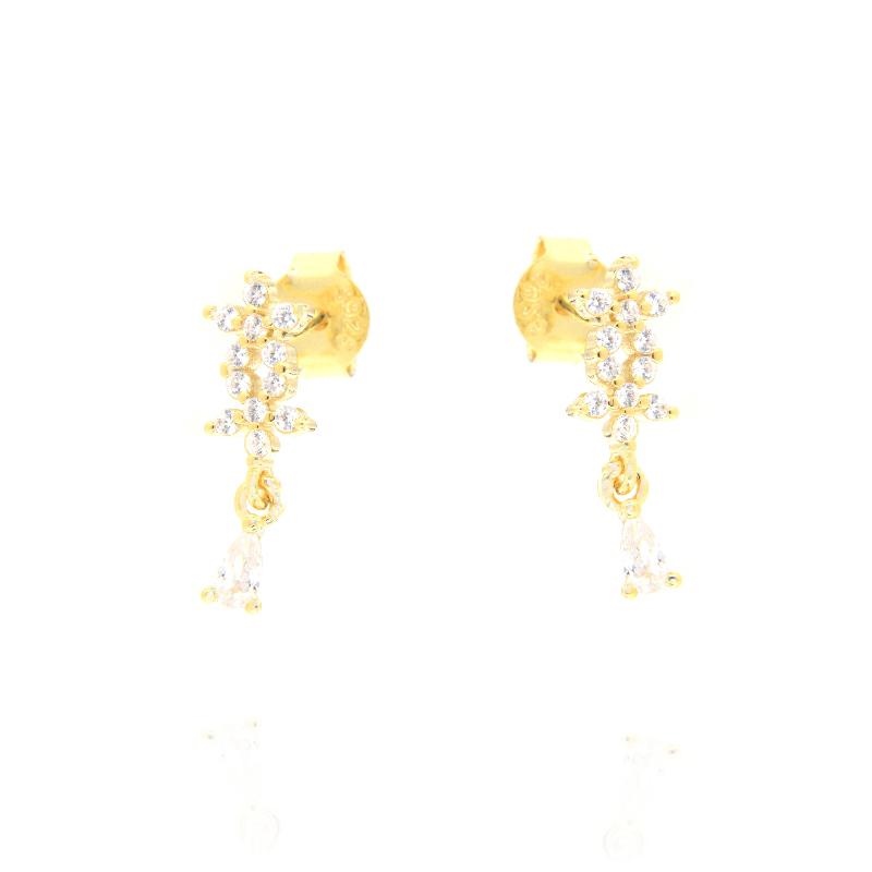 ORECCHINO ARGENTO ZIRCONE 3PZ