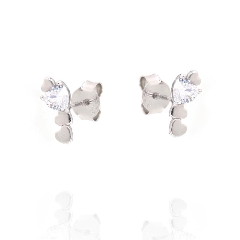 ORECCHINO ARGENTO ZIRCONE 3PZ
