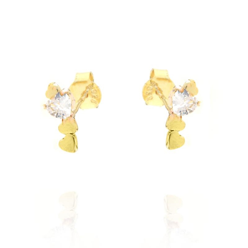 ORECCHINO ARGENTO ZIRCONE 3PZ