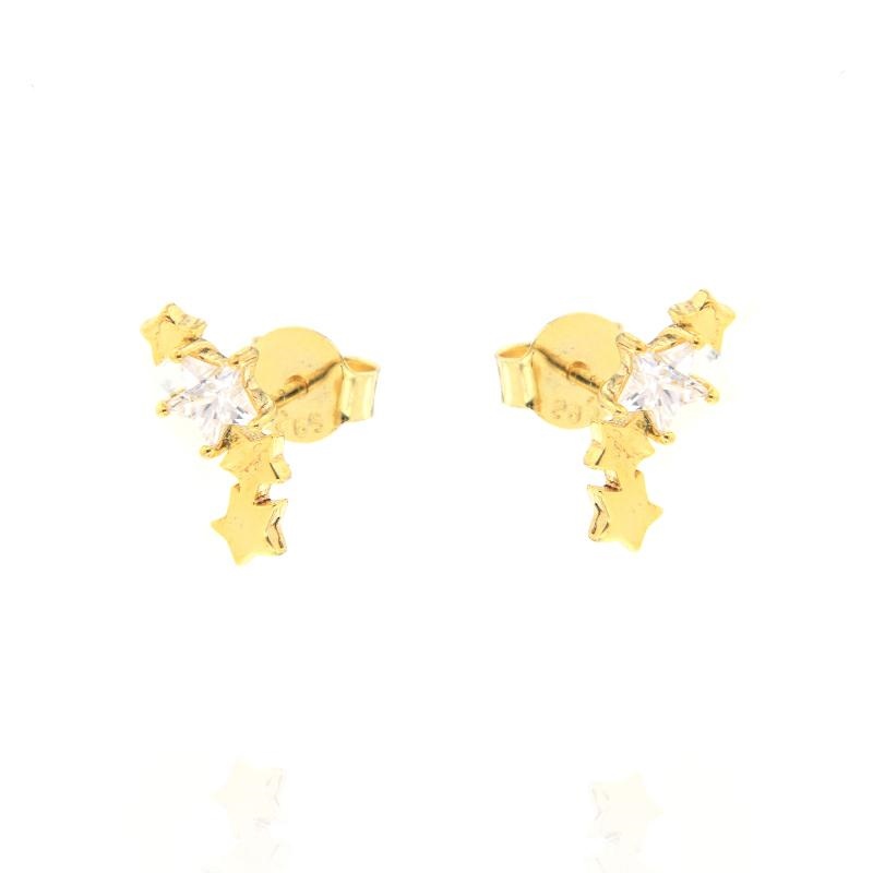 ORECCHINO ARGENTO ZIRCONE 3PZ