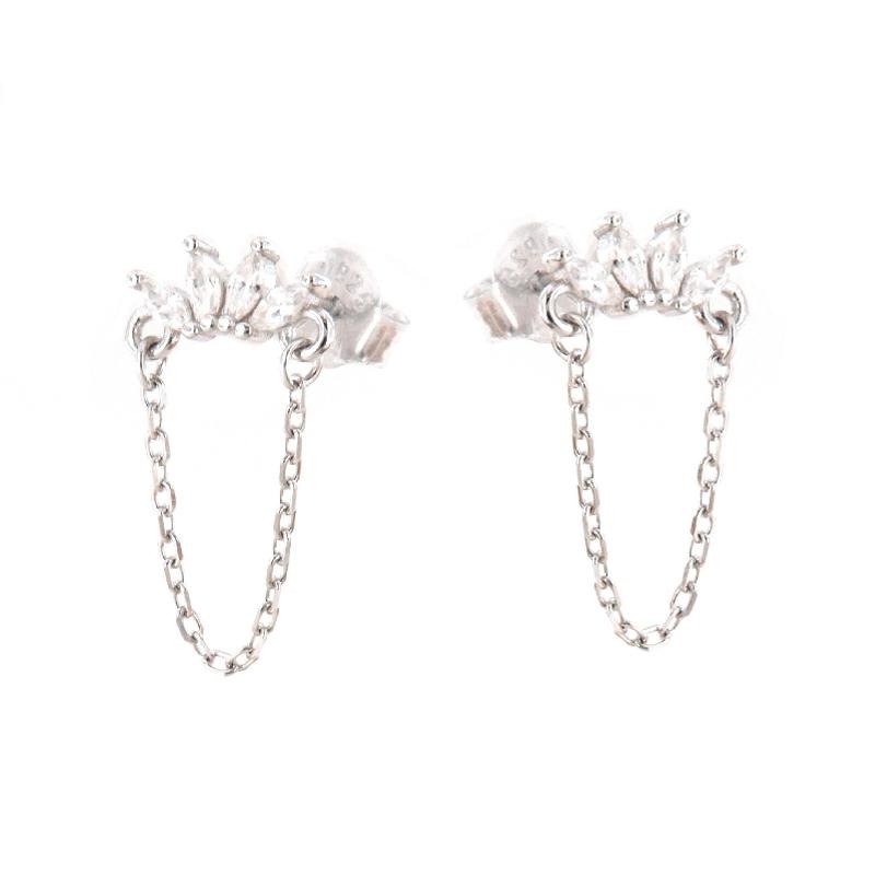 ORECCHINO ARGENTO ZIRCONE 3PZ