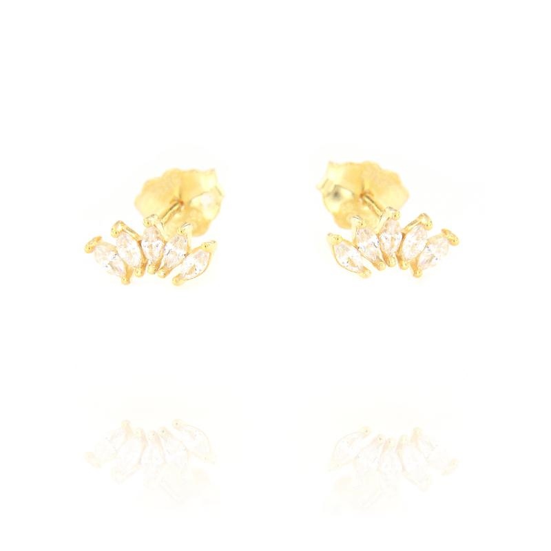 ORECCHINO ARGENTO ZIRCONE 3PZ