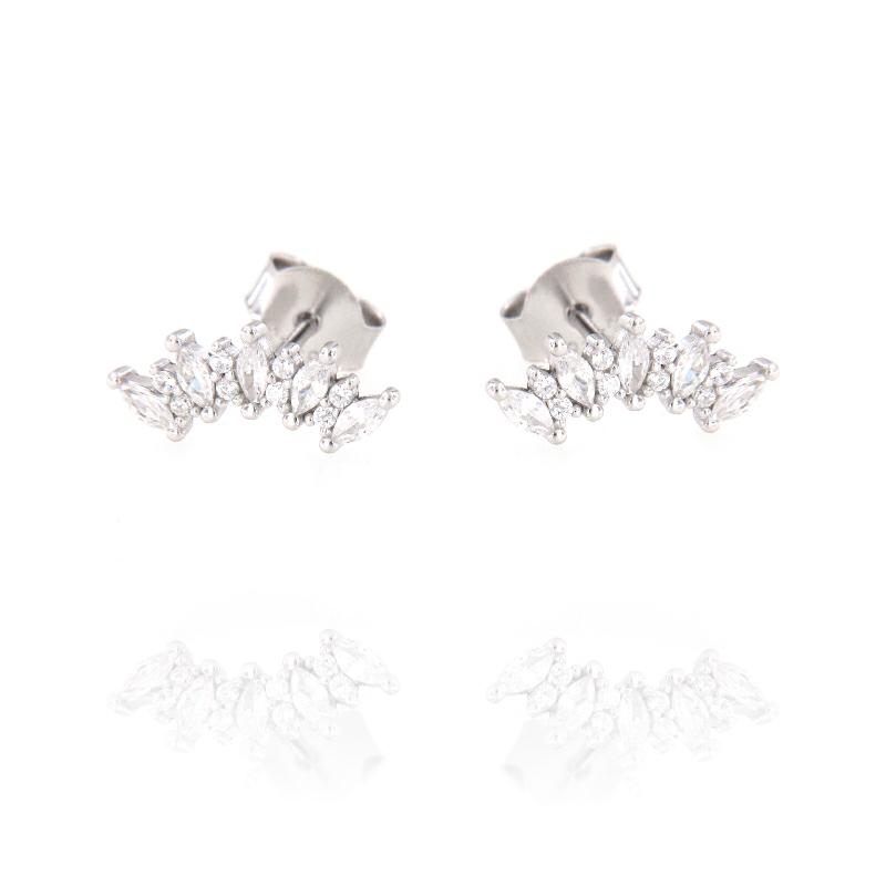 ORECCHINO ARGENTO ZIRCONE 3PZ