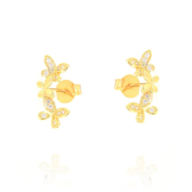 ORECCHINO ARGENTO ZIRCONE 3PZ