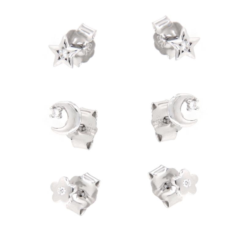 ORECCHINO ARGENTO ZIRCONE 2PZ