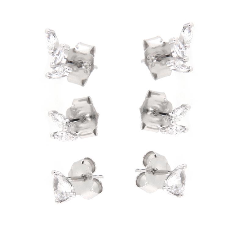 ORECCHINO ARGENTO ZIRCONE 2PZ