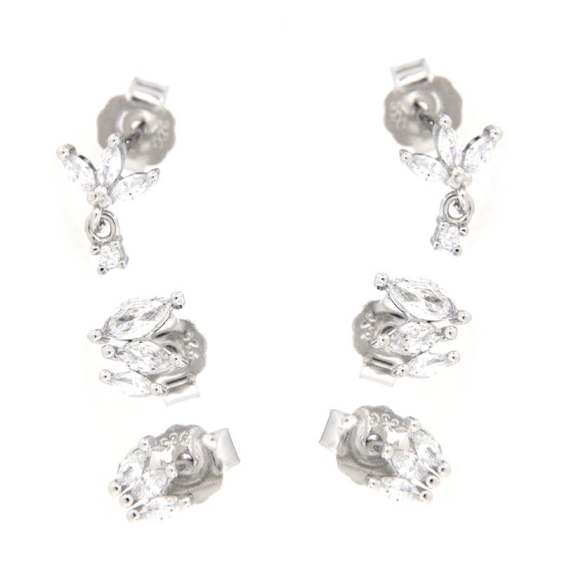 ORECCHINO ARGENTO ZIRCONE 2PZ