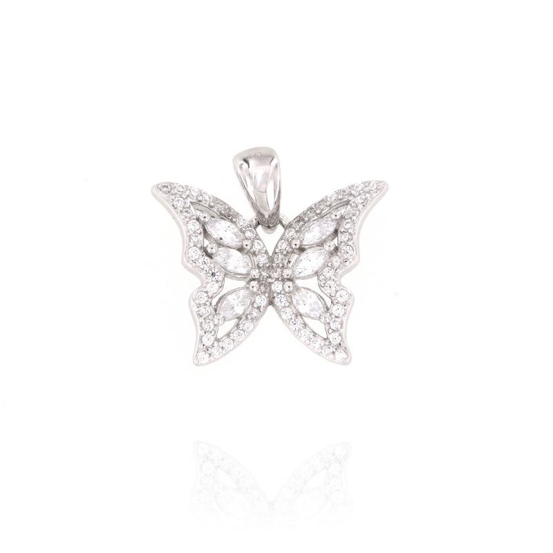 CIONDOLO ARGENTO ZIRCONE