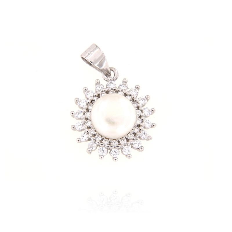 CIONDOLO ARGENTO ZIRCONE